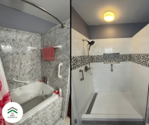 riverview tub to shower conversion