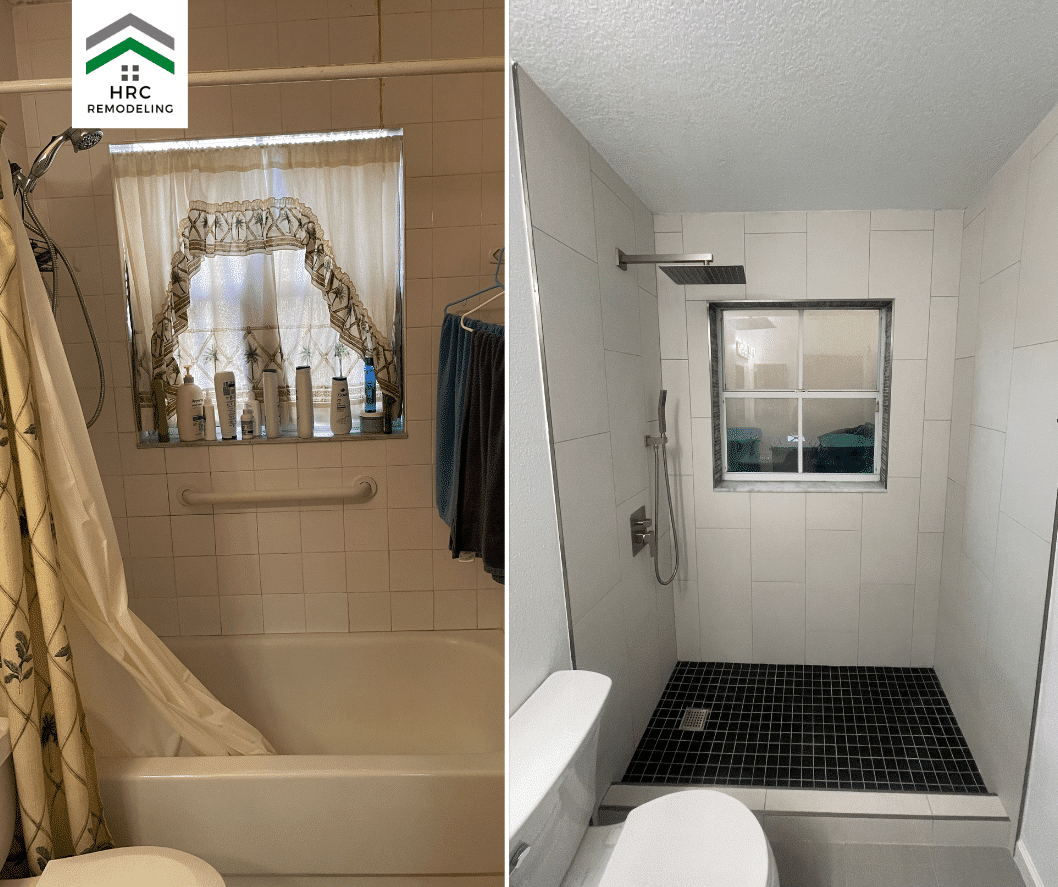 Create more space with a tub to shower conversion in TAMPA, Florida