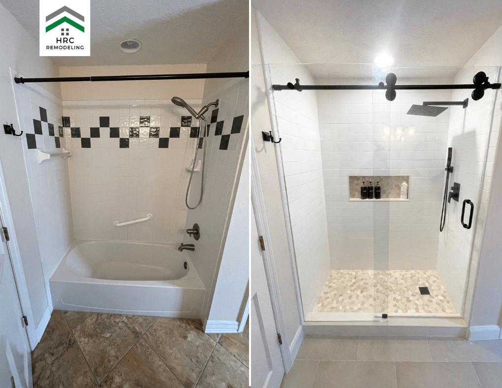 tub to shower conversions in winter garden
