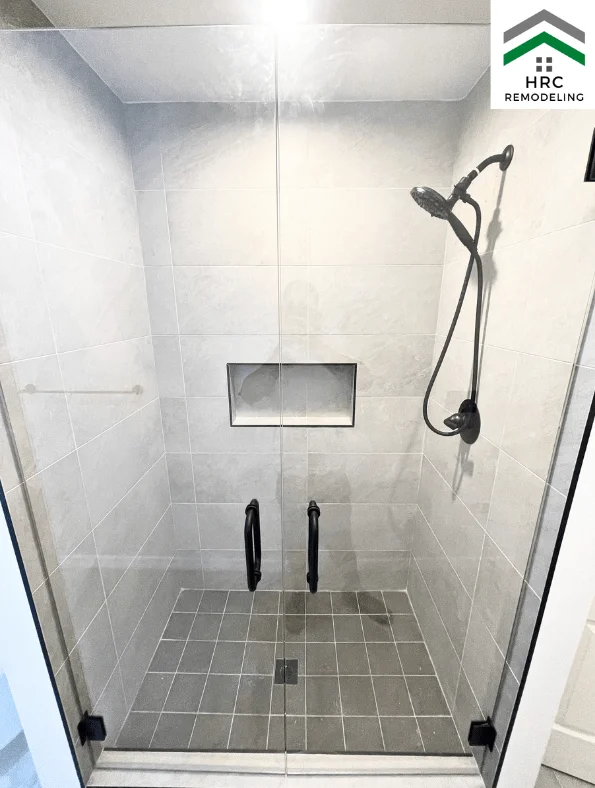 affordable shower remodel with glass tampa