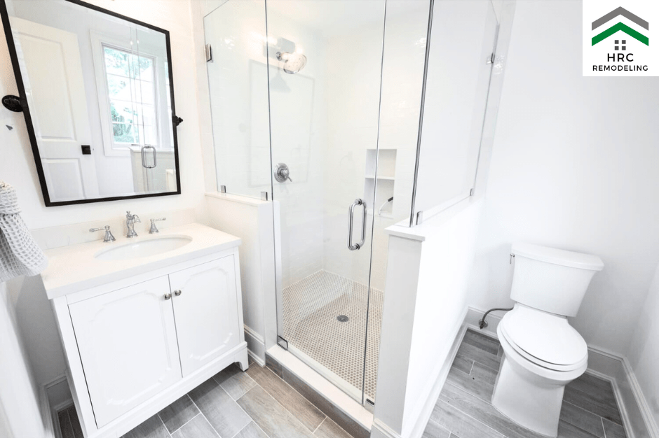 bathroom renovation white colors